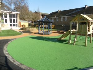 Playsafe® coloured rubber playground safety surfacing